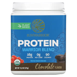 Sunwarrior, Warrior Blend, Protéines, Chocolat, 375 g