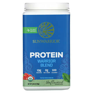 Sunwarrior, Mezcla de proteínas para guerreros, Sin sabor, 750 g (1,65 lb)