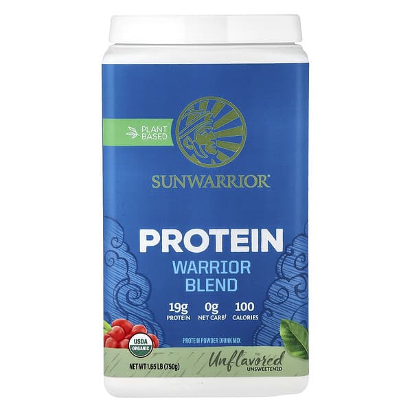 Sunwarrior, Warrior Blend, Protein, Unflavored, 1.65 lbs (750 g) — product photo 1