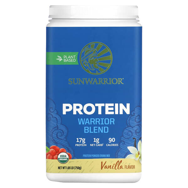 Sunwarrior, Warrior Blend Protein, Vanilla, 1.65 lb (750 g)
