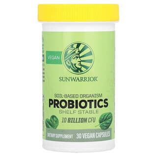Sunwarrior, Probiotics, Probiotika, 10 Milliarden KBE, 30 vegane Kapseln
