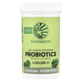 Sunwarrior, Probiotics, 10 Billion CFU, 30 Vegan Capsules