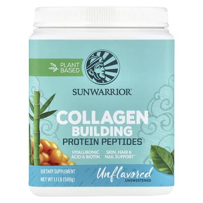Sunwarrior, Collagen-Building Protein Peptides, Natural, 17.6 oz (500 g)
