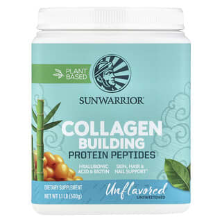 Sunwarrior, Collagen Building Protein Peptides, Unflavored, 1.1 lb (500 g)