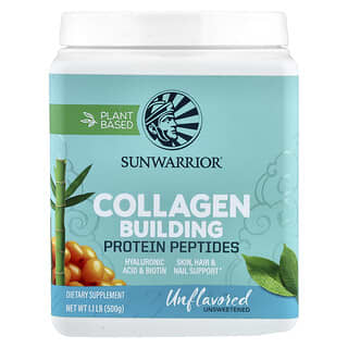 Sunwarrior, Collagen Building Protein Peptides, Unflavored, 1.1 lb (500 g)