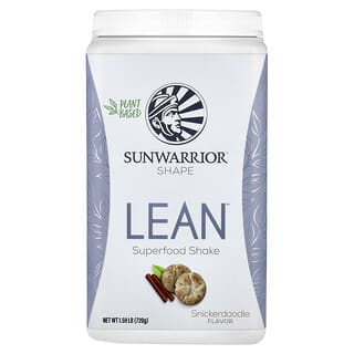 Sunwarrior, Shape, Lean™ Superfood Shake, Snickerdoodle, 1.59 lb (720 g)