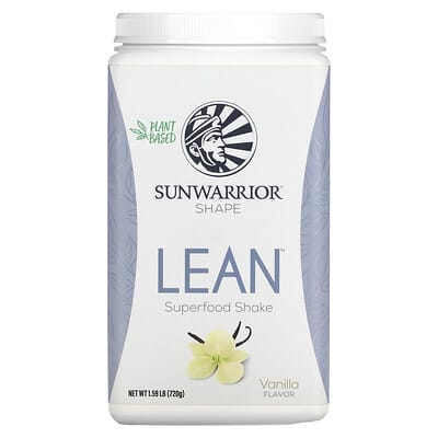 Sunwarrior, Lean Superfood Shake, Vanilla, 1.59 lbs (720 g)