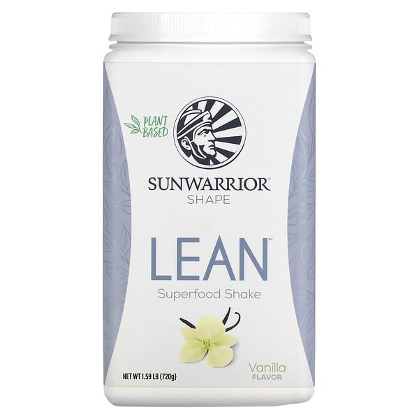 Sunwarrior, LEAN（リーン）スーパーフードシェイク、バニラ、720g（1.59ポンド）