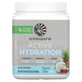 Sunwarrior, Sport, Active Hydration, Tropical Vibes, 16.9 oz (480 g)