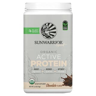 Sunwarrior, Deporte, Proteína activa orgánica, Chocolate, 1 kg (2,2 lb)