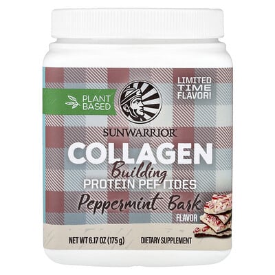 Sunwarrior, Plant-Based Collagen, Peppermint Bark, 175 g (6.17 oz)