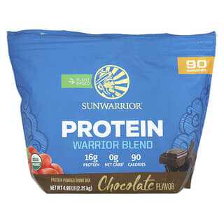 Sunwarrior, Miscela Warrior, proteine, cioccolato, 2,25 kg