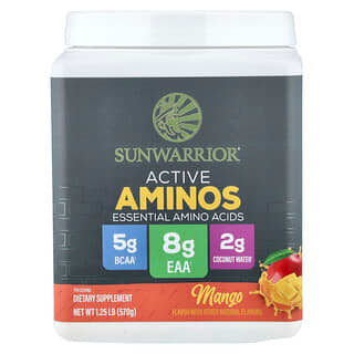 Sunwarrior, Active Aminos, Mango, 1.25 lb (570 g)