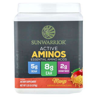 Sunwarrior, Активные аминосы, манго, 570 г (1,25 фунта)