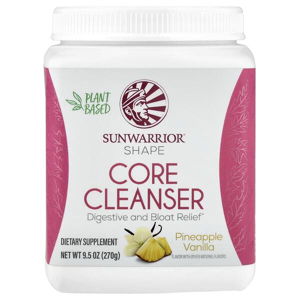Sunwarrior Shape, Core Cleanser, Pineapple Vanilla, 9.5 oz (270 g)