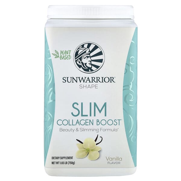 Sunwarrior Shape, Slim Collagen Boost™, Vanilla, 1.65 lb (750 g)