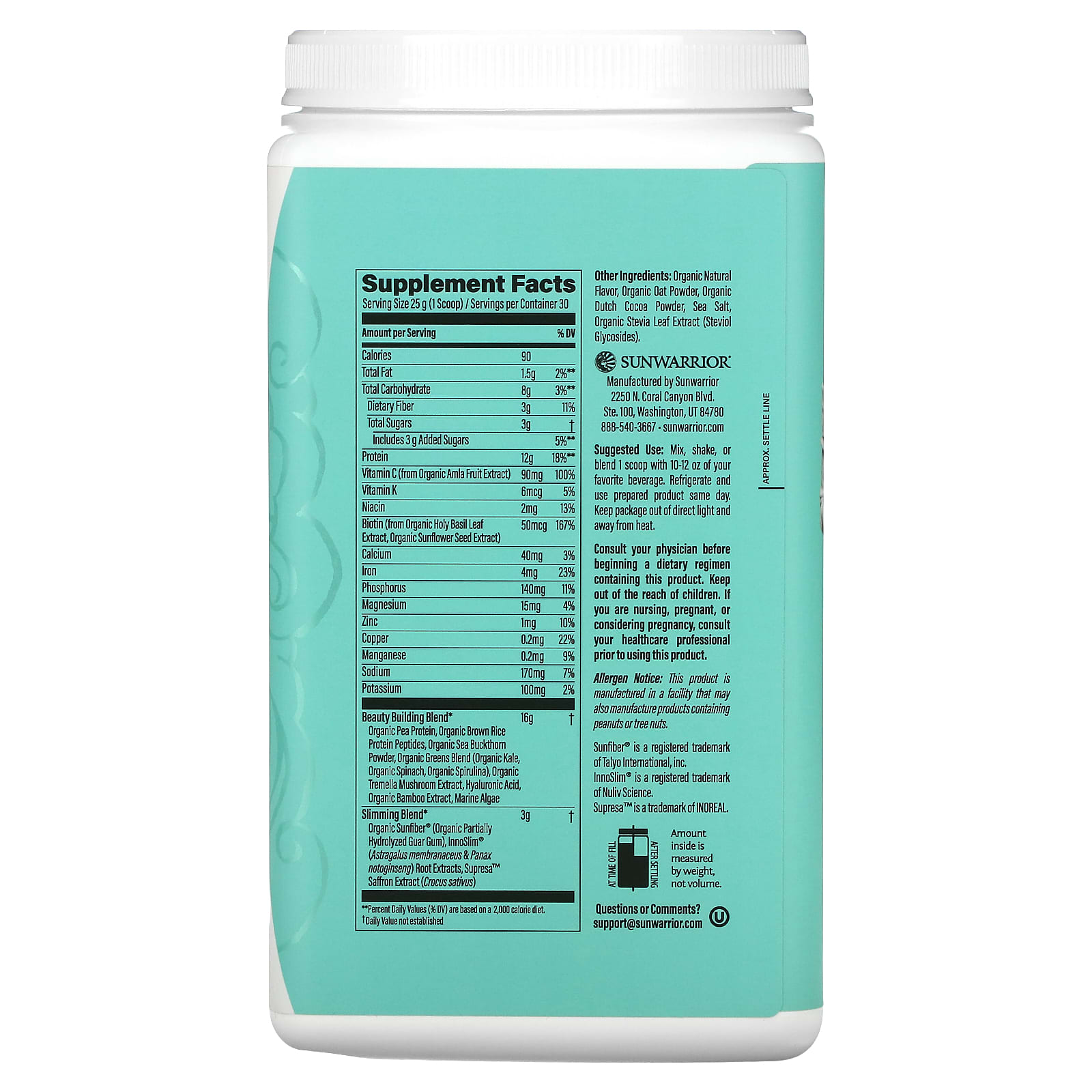 Shape Boost Tablets Sunwarrior, Shape, Slim Collagen Boost, Red Velvet Cupcake, 1.65 lb (750 g)