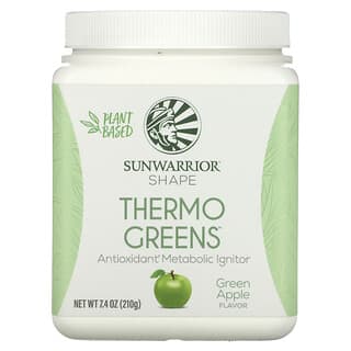 Sunwarrior, Shape, Thermo Greens, Pomme verte, 210 g