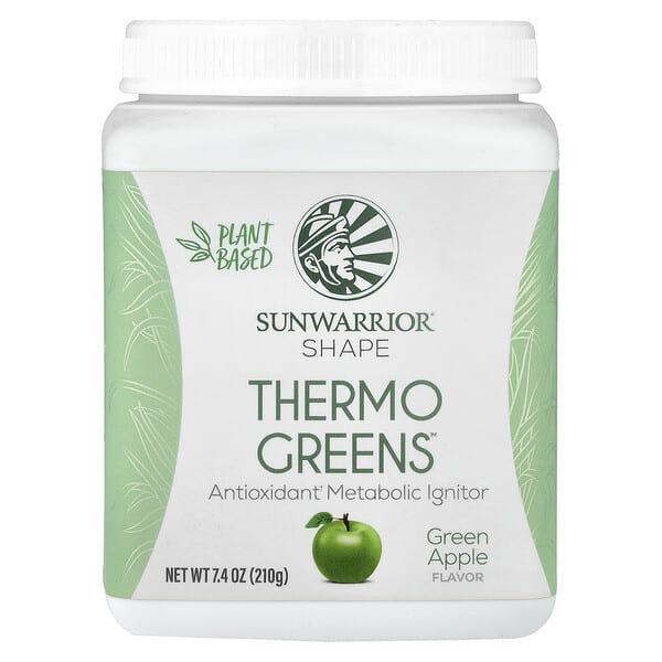 Sunwarrior, Shape, Thermo Greens™ รสแอปเปิ้ลเขียว ขนาด 7.4 ออนซ์ (210 ก.)