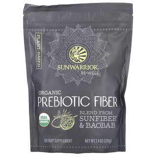 Sunwarrior, Fibra prebiótica orgánica, 210 g (7,4 oz)