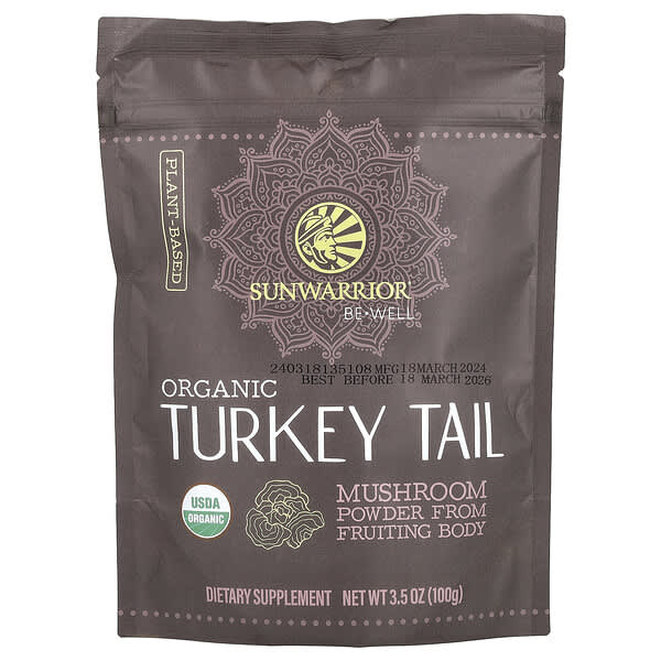 Be Well, Organic Turkey Tail Mushroom Powder, 3.5 oz (100 g)