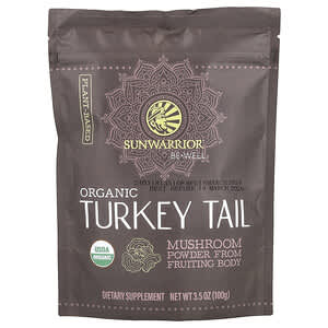 Sunwarrior, Be Well, Organic Turkey Tail Mushroom Powder, 3.5 oz (100 g)