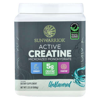 Sunwarrior, Sport, Active Creatine Monohydrate, Unflavoured, 1.32 lb (600 g)