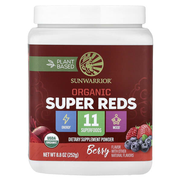 Sunwarrior, 유기농 Super Reds, 베리, 252g(8.8oz)