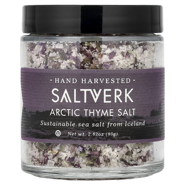 Saltverk, 북극 타임 소금, 80g(2.82oz)
