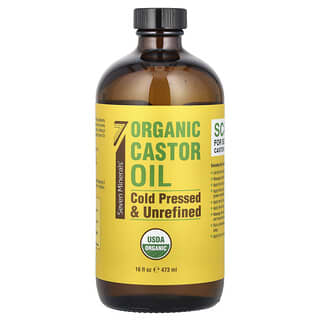 Seven Minerals, Organic Castor Oil, 16 fl oz (473 ml)