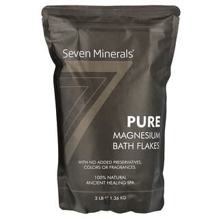 Seven Minerals, 순수 마그네슘 배스 플레이크, 1.36kg(3lb)