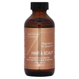 Seven Minerals, Spray de aceite de magnesio para el cabello y el cuero cabelludo`` 118 ml (4 oz. Líq.)