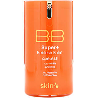 Skin79, بلسم العناية الفائق Super+ Beblesh Balm، ‏B.B أصلي، عامل حماية من أسعة الشمس درجة 50+، ‏PA+++‎‏، برتقال، 40 مل