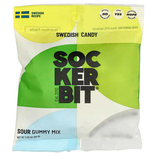 Sockerbit, Swedish Sweets, Sour Gummy Mix, 2.82 oz (80 g)
