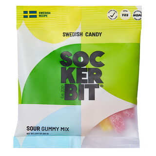 Sockerbit, Swedish Sweets, Sour Gummy Mix, 2.82 oz (80 g)