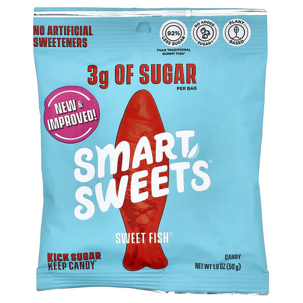 SmartSweets, Sweet Fish® Candy, Berry, 1.8 oz (50 g)