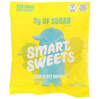 SmartSweets, Sour Blast Buddies, Baya, Frambuesa azul, Lima, limón, naranja, 50 g (1,8 oz)