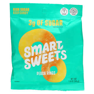 SmartSweets, Peach Rings, 1.8 oz (50 g)