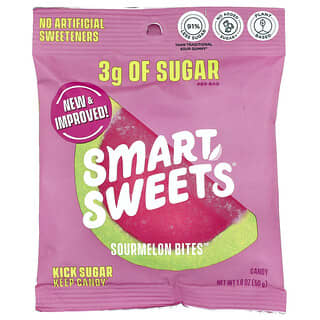 SmartSweets, Sourmelon Bites, Semangka, 50 g (1,8 ons)