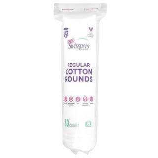 Swisspers, Regular Cotton Rounds, 80 Count