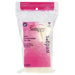 Swisspers, Jumbo Cosmetics Wedges, 16 Count