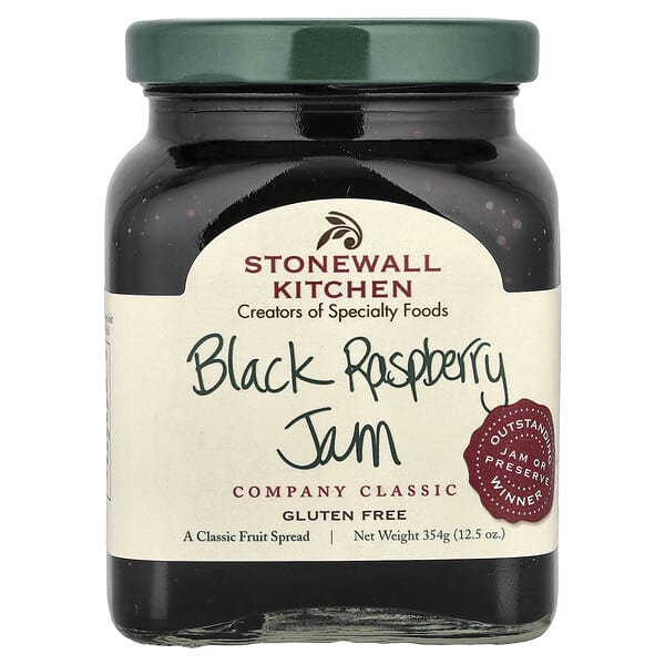 Stonewall Kitchen, Zwarte frambozenjam, 12.5 oz (354 g)