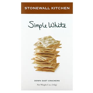 Stonewall Kitchen, Biscoitos Down East, Branco Simples, 142 g (5 oz)