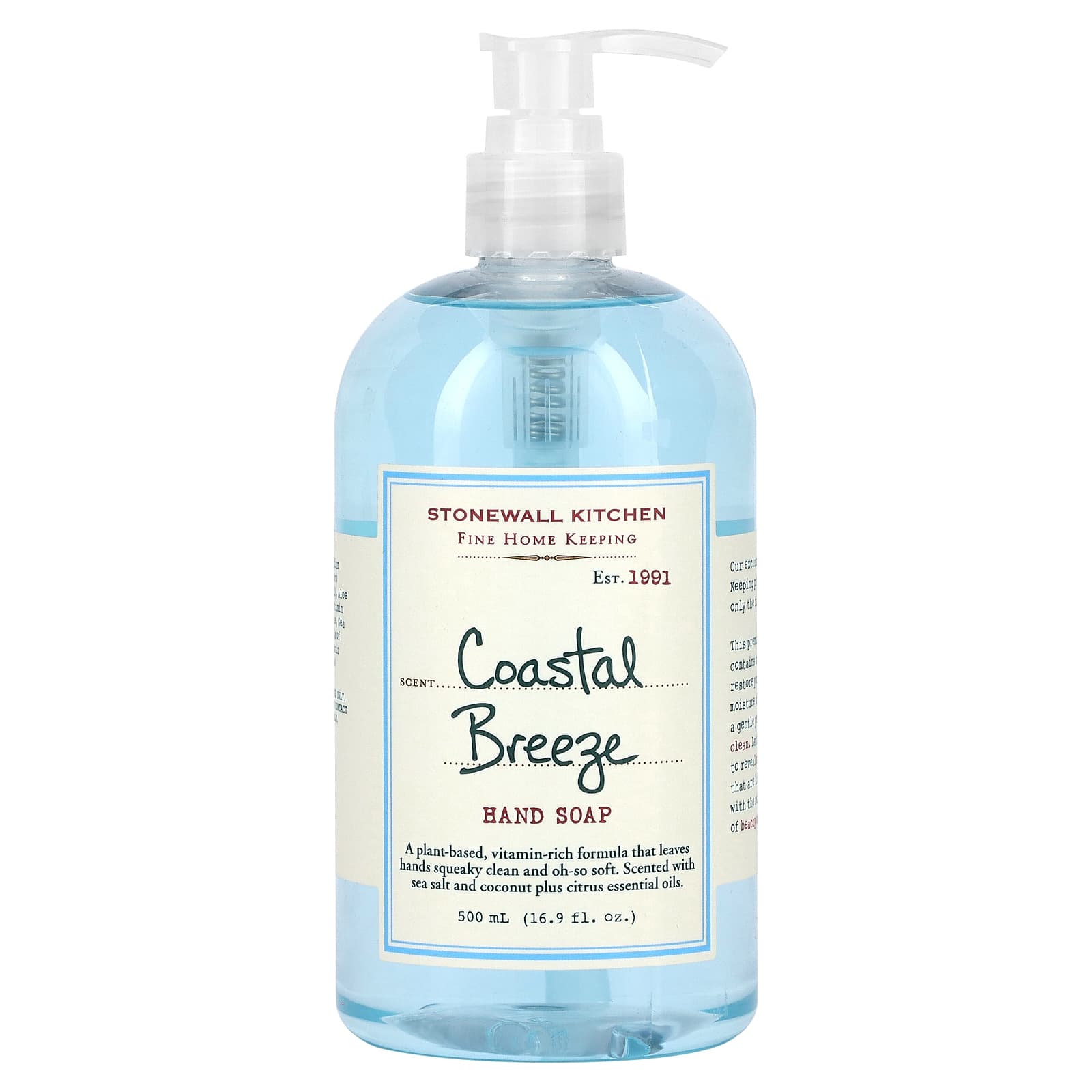 Stonewall Kitchen Hand Soap Coastal Breeze 16 9 Fl Oz 500 Ml   3 