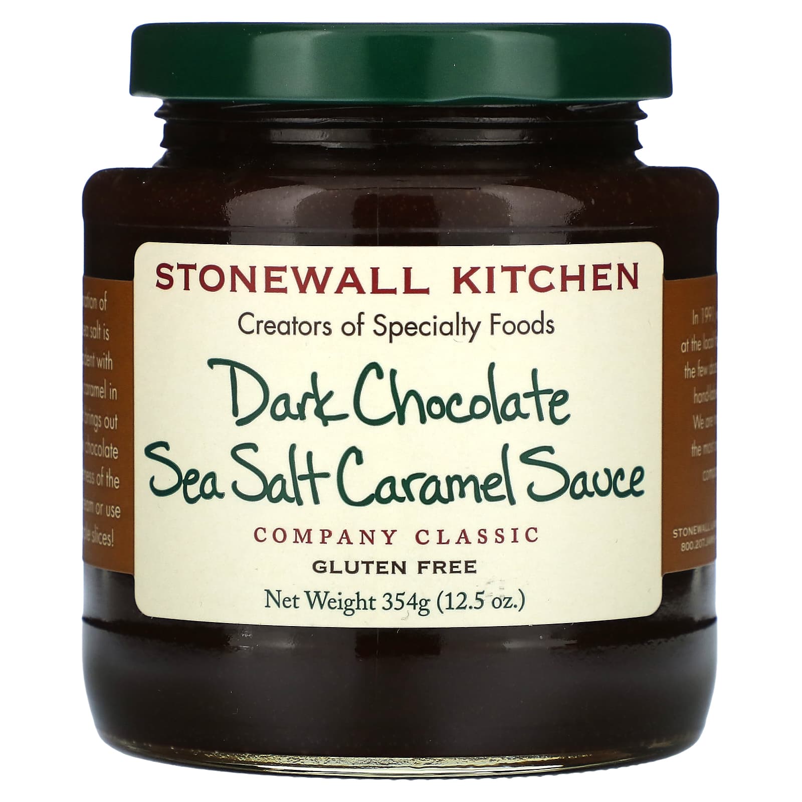 Stonewall Kitchen, Dark Chocolate Sea Salt Caramel Sauce, 12.5 oz (354 g)