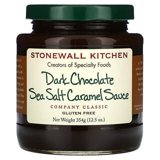 Stonewall Kitchen, Chocolat noir, Sauce au caramel et au sel de mer, 354 g