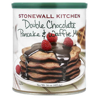 Stonewall Kitchen, Mistura para Waffle e Panqueca de Chocolate Duplo, 453,6 g (16 oz)