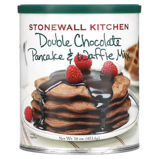 Stonewall Kitchen, Double Chocolate Pancake & Waffle Mix, doppelte Schokoladenpfannkuchen und Waffelmischung, 453,6 g (16 oz.)