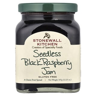 Stonewall Kitchen, Mermelada de frambuesa negra sin semillas, 347 g (12,25 oz)