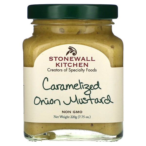 Stonewall Kitchen, 캐러멜화 어니언 머스타드, 220g(7.75oz)